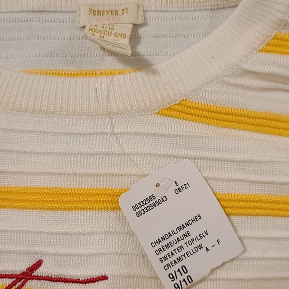 NWT Forever 21 Girls 9/10 crew neck sweater - Picture 5 of 6
